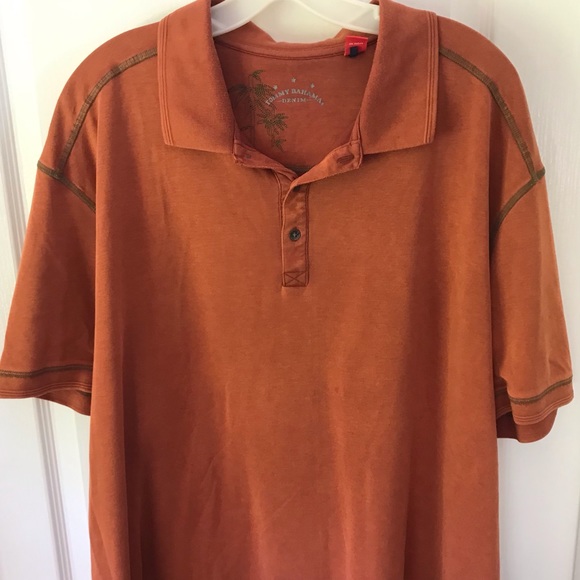 Tommy Bahama, Orange, Polo, XX-Large - Picture 2 of 4